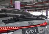Audi RS7 S7 A7 C8 2019-ON with Aftermarket Parts - V2 Style Rear Spoiler Pre-preg Carbon Fiber from Karbel Carbon